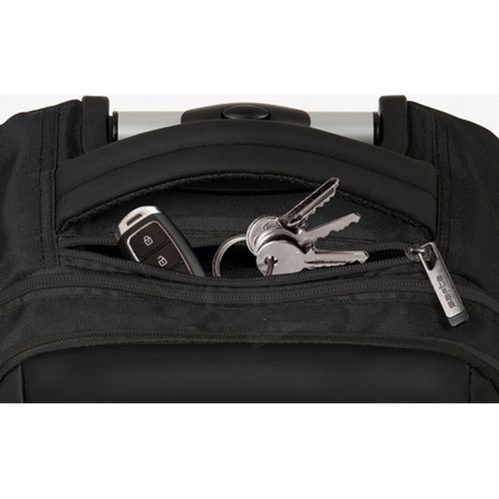 SAFTA | Zaino per laptop da 13,3 pollici Business Black Design Executive - Zaino portatile con porta USB e scomparto imbottito, leggero e funzionale