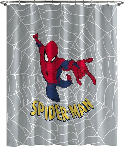 Miniatura 11 de Jay Franco Disney Nightmare Before Christmas - Cortina de ducha de tela para niños, decoración de baño en blanco y negro con Jack Skellington y Zero