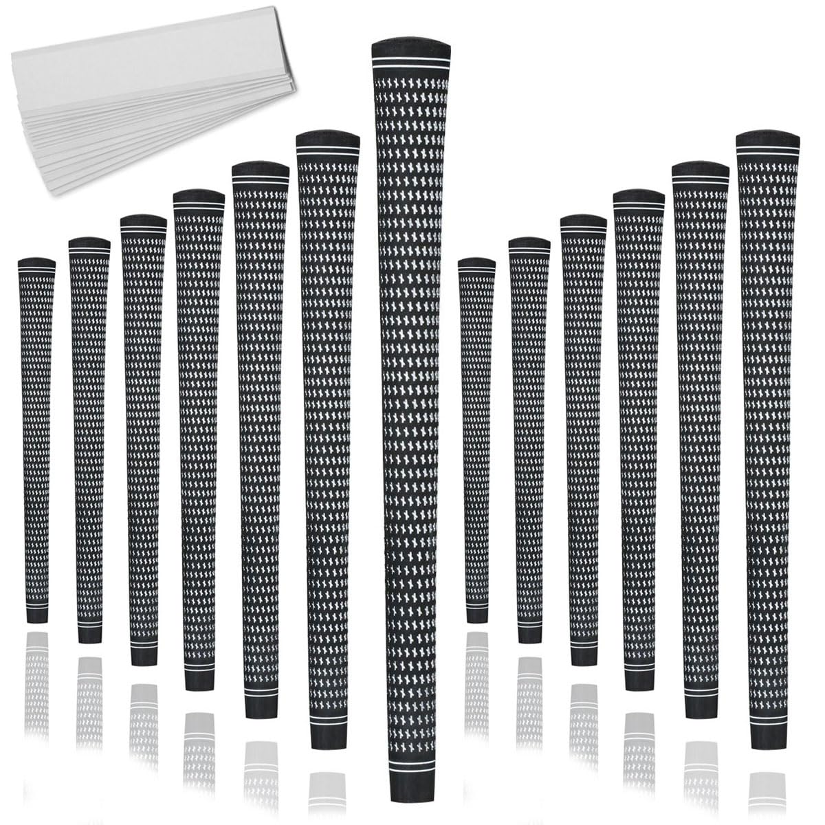 Karma Revolution 360 empuñaduras y kits de agarre, no necesita alineación, fácil instalación, perfecto para palos de golf ajustables, elige paquetes individuales, 9, 13, 25 o kit de agarre para palos