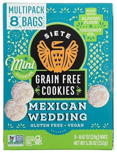 Siete Family Foods Mini Mexican Wedding Cookies Multipack, 5.36 Oz
