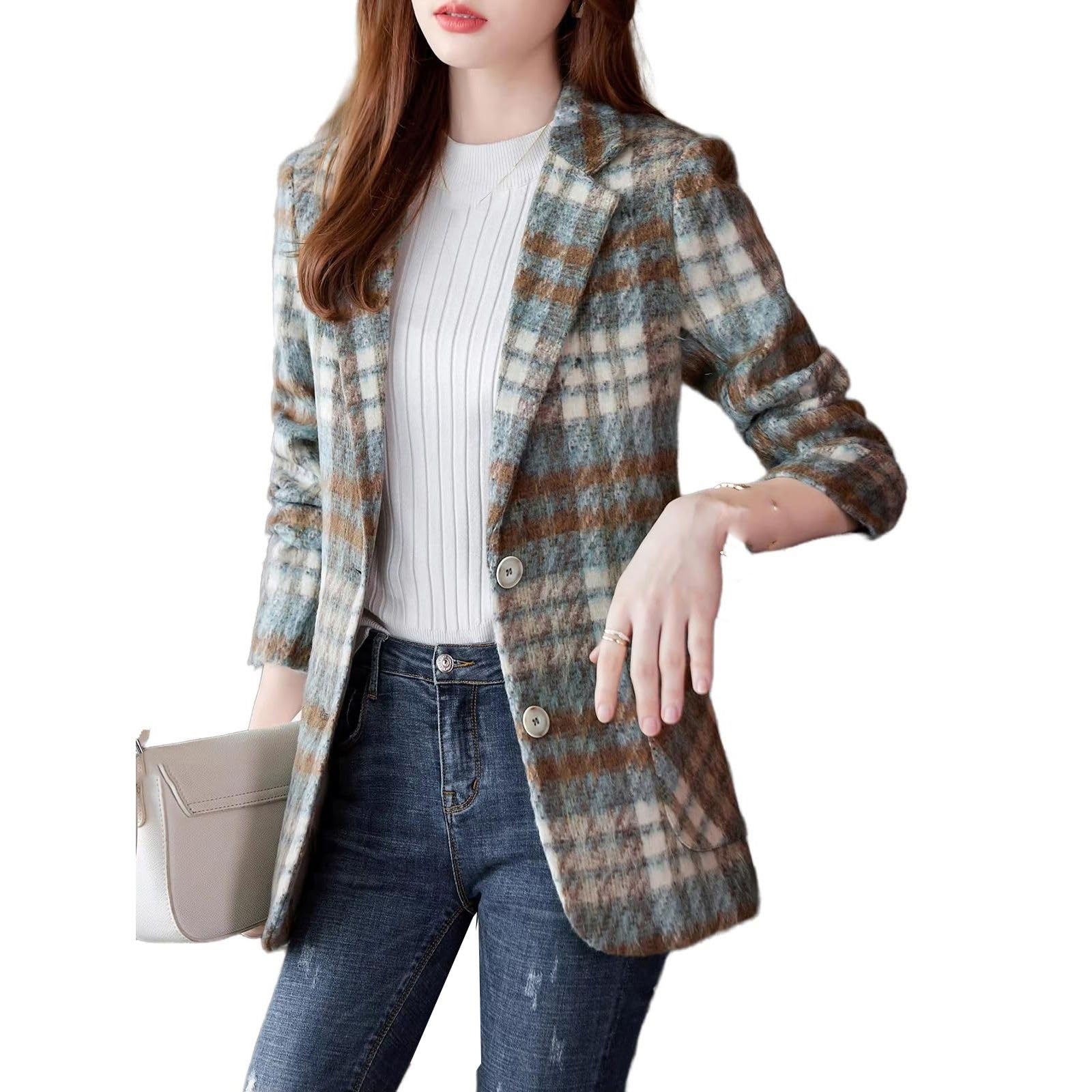 GUOYUXIAO Giacca Donna Slim Fit Professionale, Giacca da Ufficio e Pendolare per Abbigliamento Quotidiano Aziendale