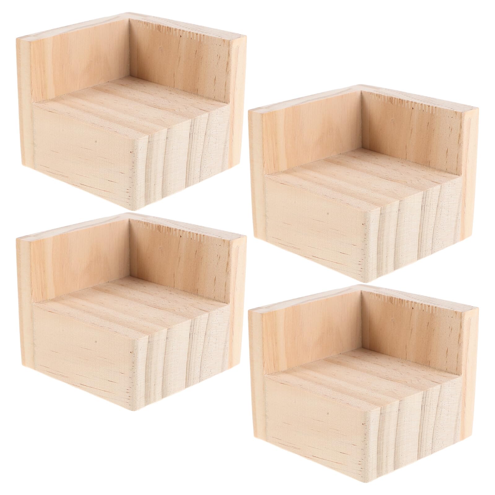 Rehausseurs pour lit bébé en bois massif 6x6 cm lot de 4