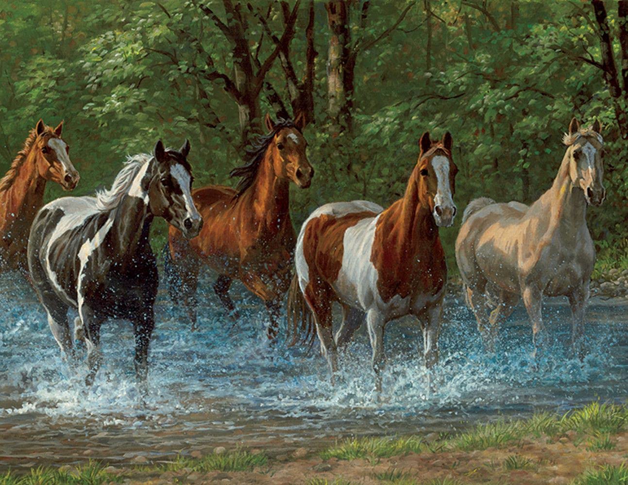 Springbok Puzzle to Remember - Alzheimer & Dementia Activity - 36 Piece Jigsaw Puzzle Summer Creek - Made in USA