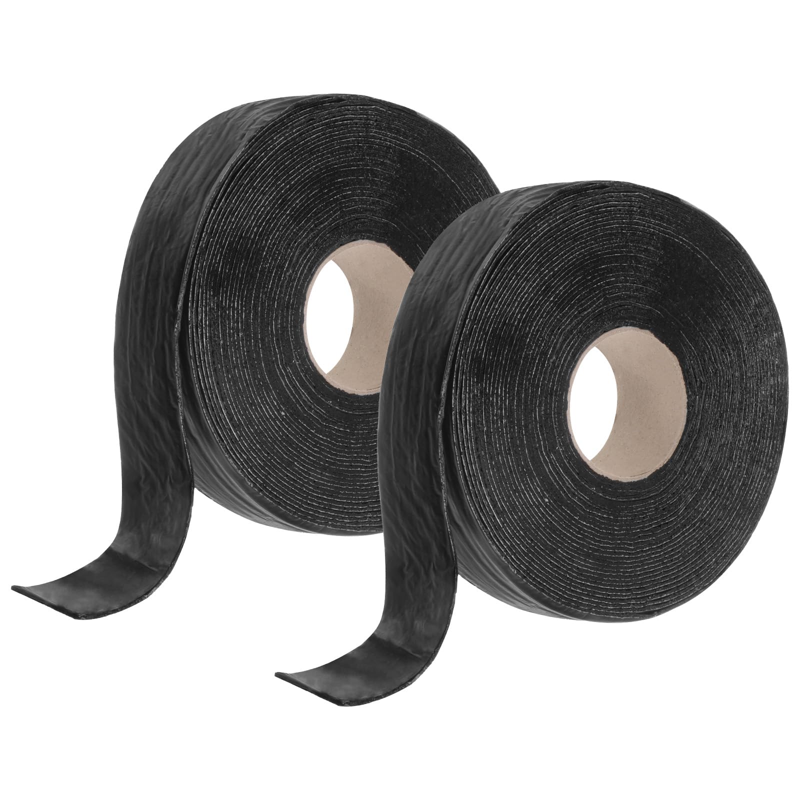 QUARKZMAN 2 Rollos 33 pies x 2.4" Cinta de Reparación Autoadhesiva para Grietas de Asfalto Alta Adhesión Relleno Flexible para Carreteras de Cemento Entrada de Vehículos Pavimento