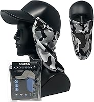 Vista 1 de CoolNES - Protección ajustable para cuello contra rayos ultravioletas, ajustable, multifuncional, 2 en 1, cubrebocas para pesca al aire libre