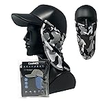 CoolNES - UV Sun Protection Neck Drape Adjustable Multifunctional 2 in 1 Face Covering for Outdoor Fishing - Unisex Camouflage