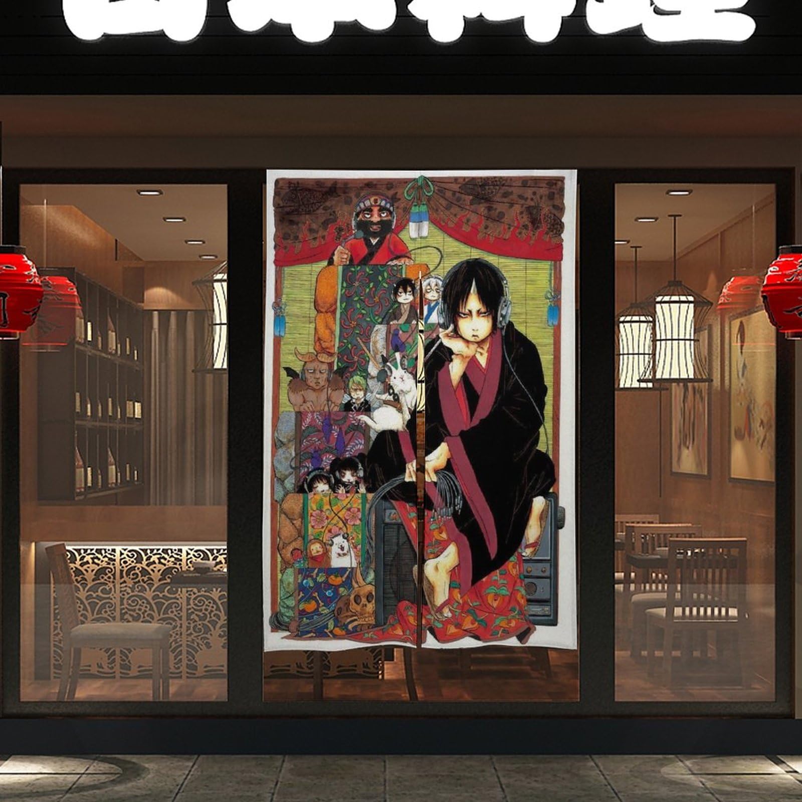 Amazon｜鬼灯の冷徹仕切りカーテン断熱防寒保温ののれん仕切り