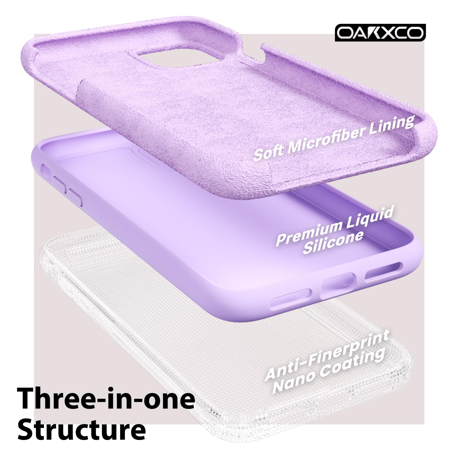 oakxco for iPhone 16 Pro Max Case Liquid Silicone, Soft Rubber Gel Elegant Aesthetic Basic Simple Cover, Cute Thin Slim TPU Matte Solid Color Plain Smooth Case for Women Girl, Light Pink — view 1262