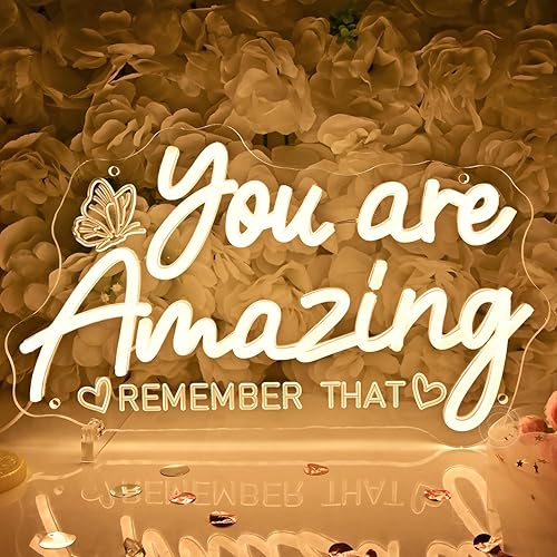 Planzo You Are Amazing Neon Sign for Bedroom Girl Room