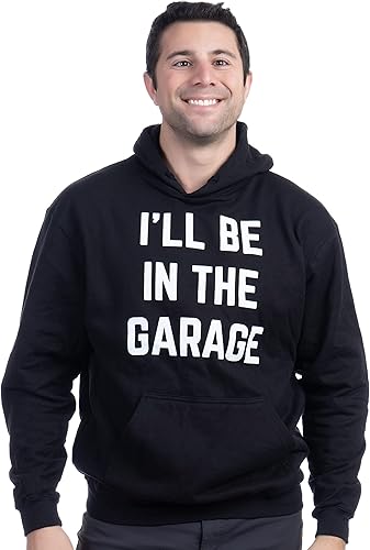 Miniatura 2 de Ann Arbor T-shirt Co. Sudadera con capucha I'll Be in the Garage Funny Dad Joke Grandpa Woodwork Workshop Handyman - (Sudadera con capucha, L),