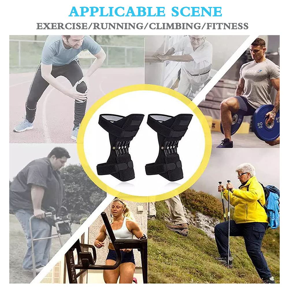 Federbelastete Kniebandage,Kniebandage,Kniebandage in Übergröße für Arthritisschmerzen und Unterstützung,Kniebandage zum Laufen,Wandern (1 Paar),3spring