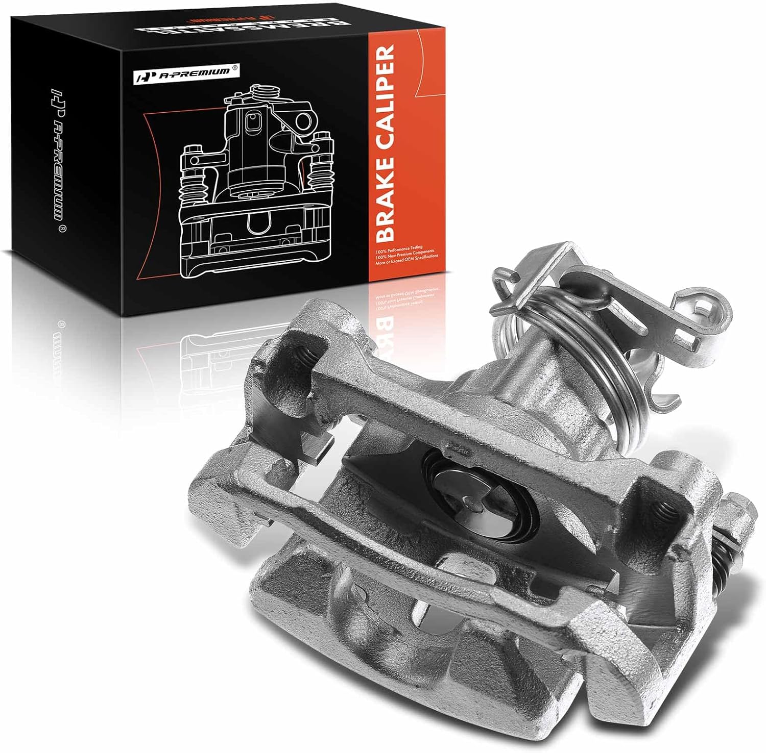 A-Premium Disc Brake Caliper Assembly with Bracket Compatible with Select Buick, Chevy, Pontiac and Saturn Models - Terraza/Relay 2005-2007, Uplander/Montan 2005-2009 - Rear Right Passenger Side