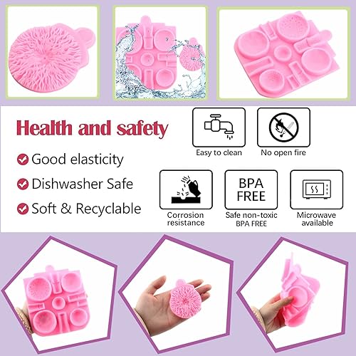 Miniatura 2 de Mujiang Moldes de silicona de fondant de hongos 3D para decoración de pasteles de chocolate caramelo polímero arcilla resina goma pasta