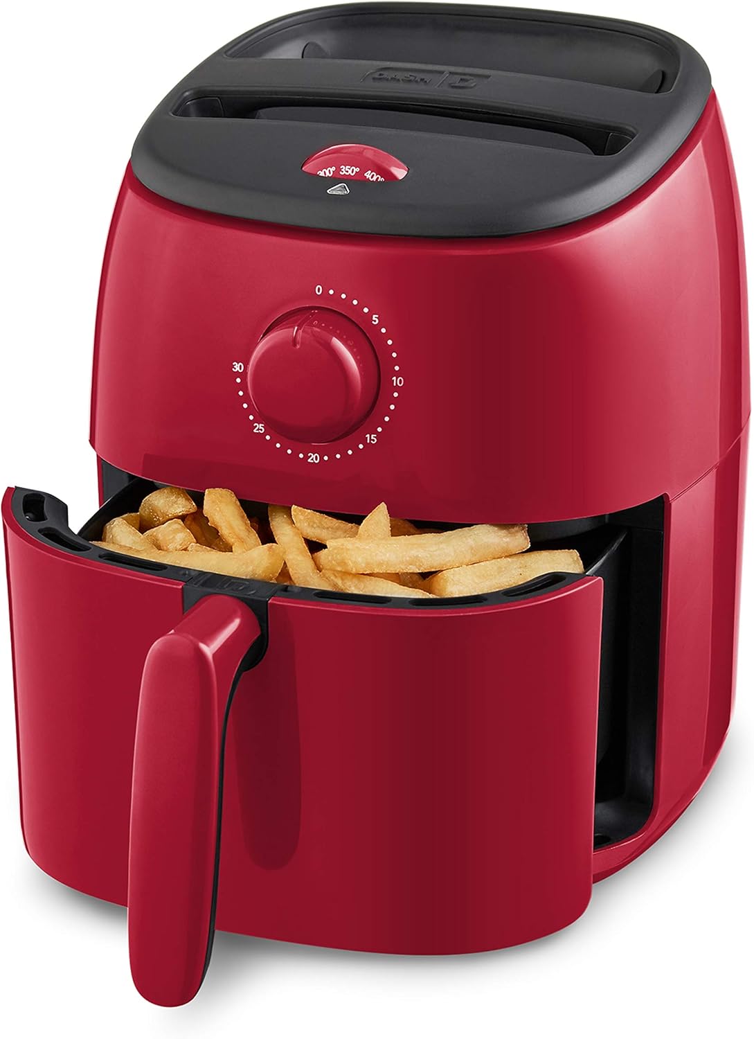 DASH Tasti-Crisp™ Electric Air Fryer Oven, 2.6 Qt., Red – Compact Air Fryer for Healthier Food in Minutes, Ideal for Small Spaces – Auto Shut Off, Analog, 1000-Watt DASH Tasti-Crisp™ Electric Air Fryer Oven, 2.6 Qt., Red – Compact Air Fryer for Healthier Food in Minutes, Ideal for Small Spaces – Auto Shut Off, Analog, 1000-Watt