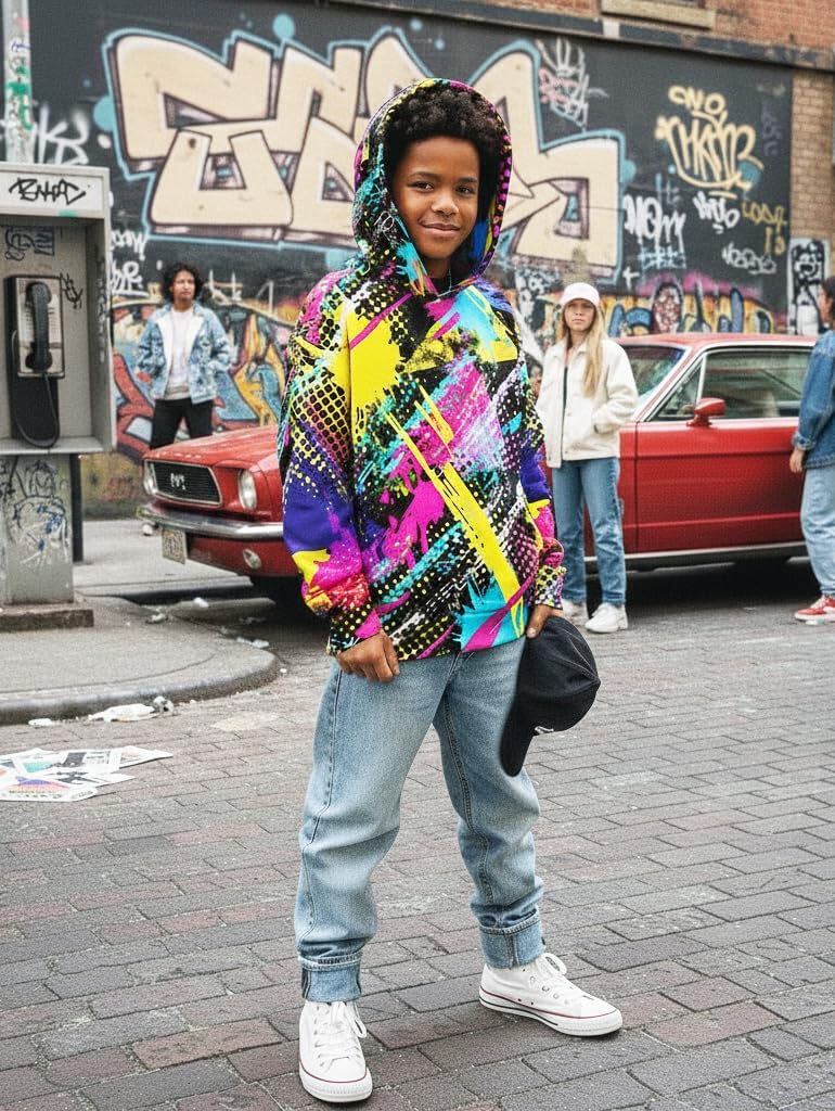 uideazone Hoodies for Boys Girls 3D Printed Hooded Sweatshirts Long Sleeve Pullover Hoody with Pocket 3-16Y - Image 5