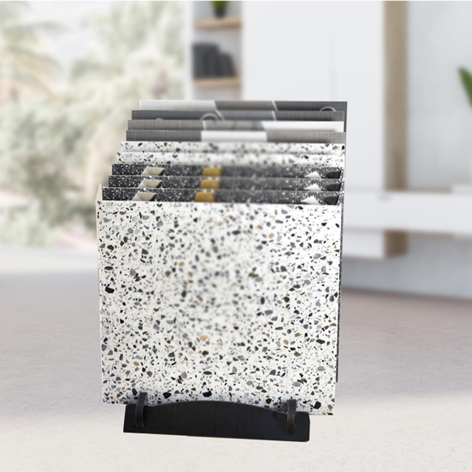 Amazon.co.jp: タイルサンプル展示ブース、12層展示タイルサンプル収納