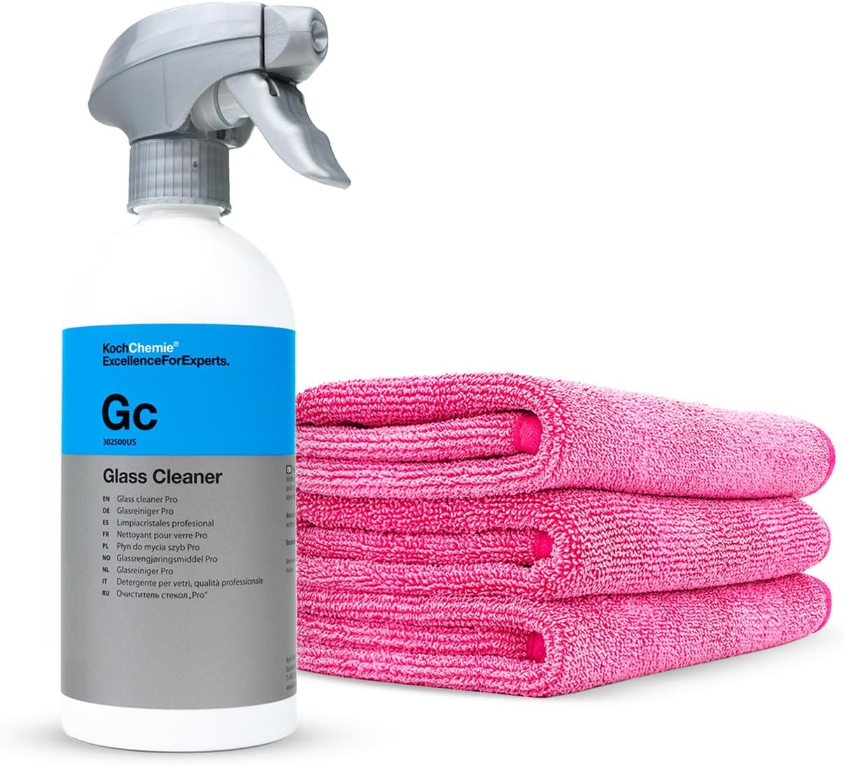 KOCHCHEMIE Glass Cleaner & The Rag Company FTW Glass Towel Bundle