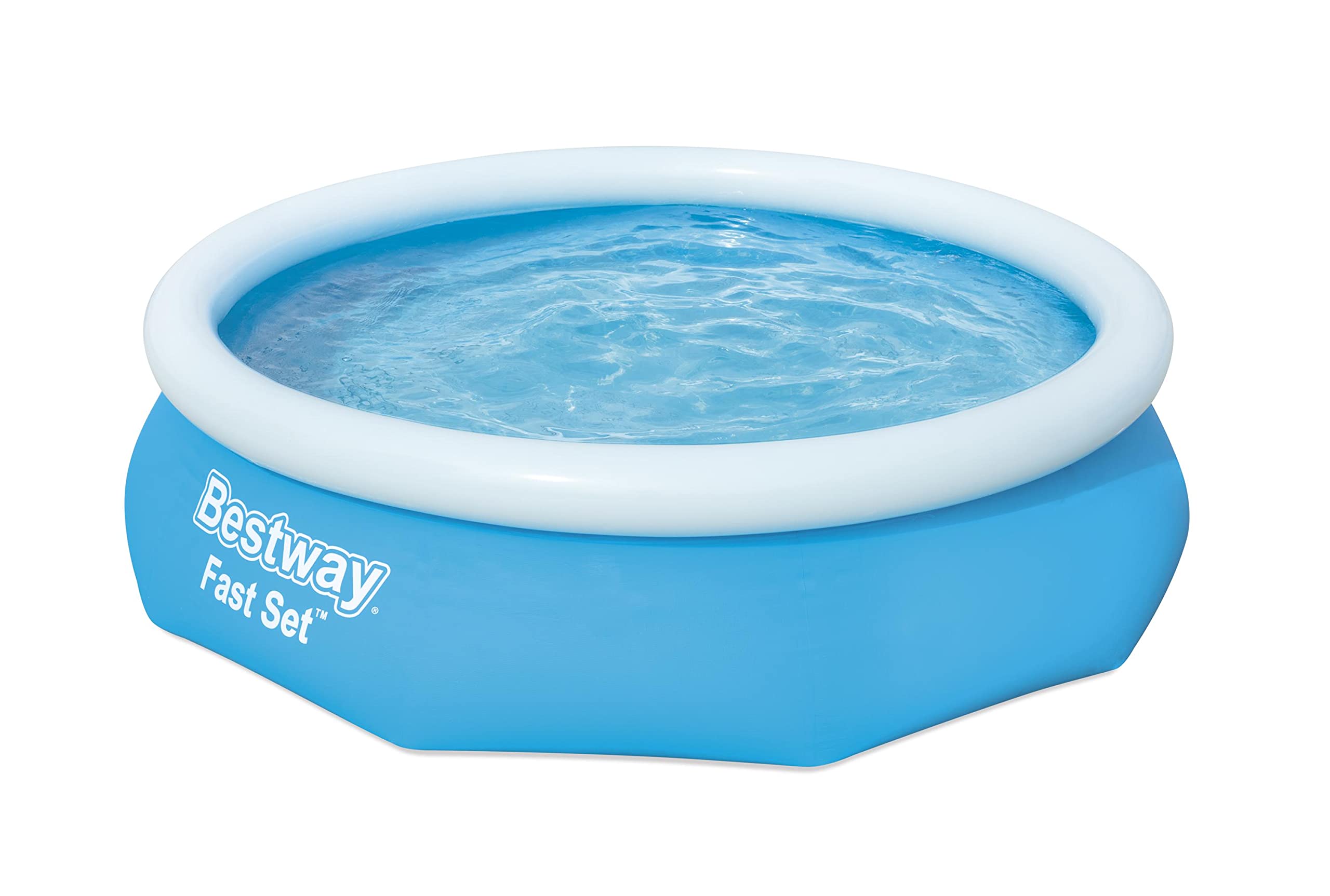 Bestway Fast Set Outdoor Inflatable Round Above Ground Swimming Pool