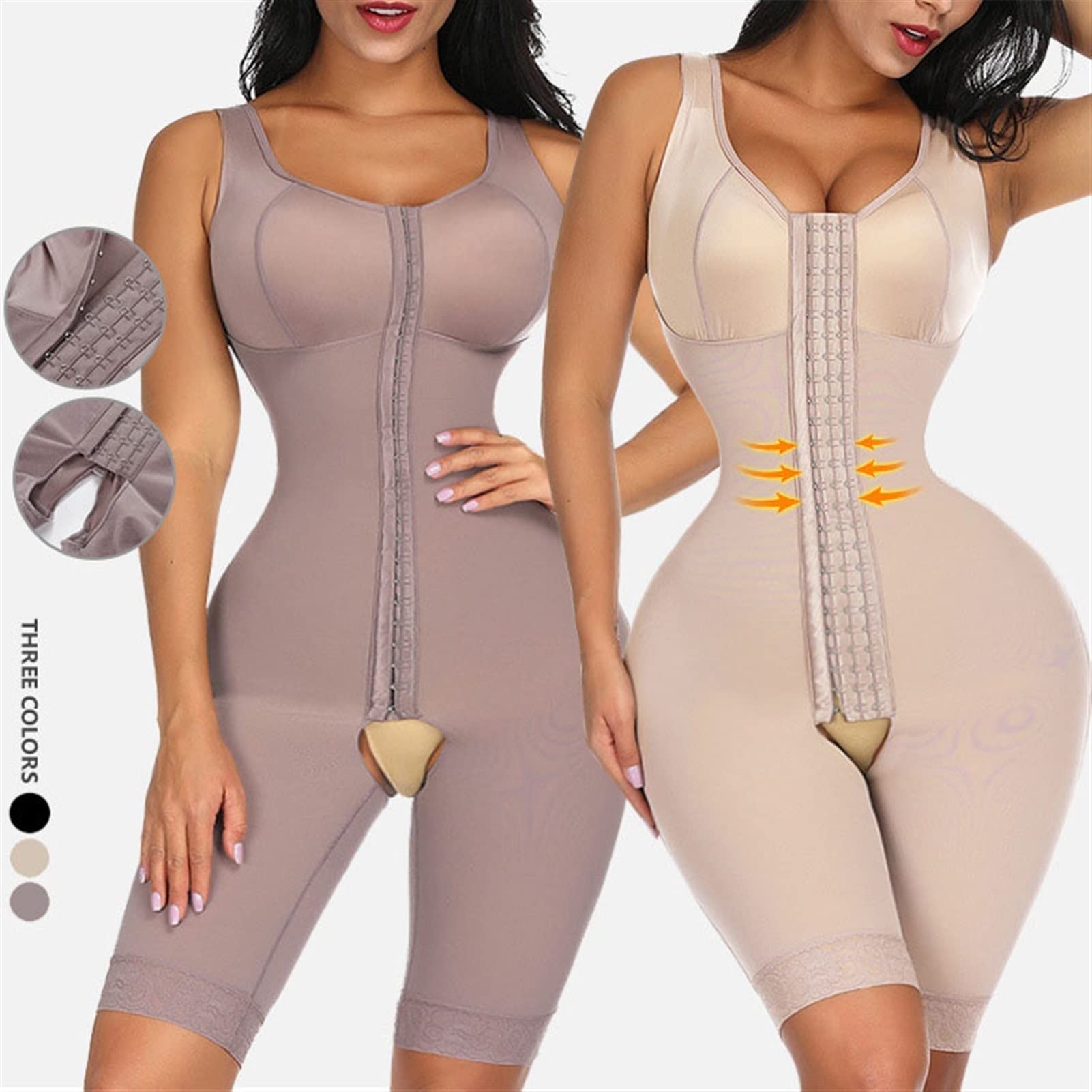 Fajas para Control de Barriga Faja Talla Grande Levantador de glúteos Body Shaper para Mujer (Color: A, tamaño: L) (AL) (BM)