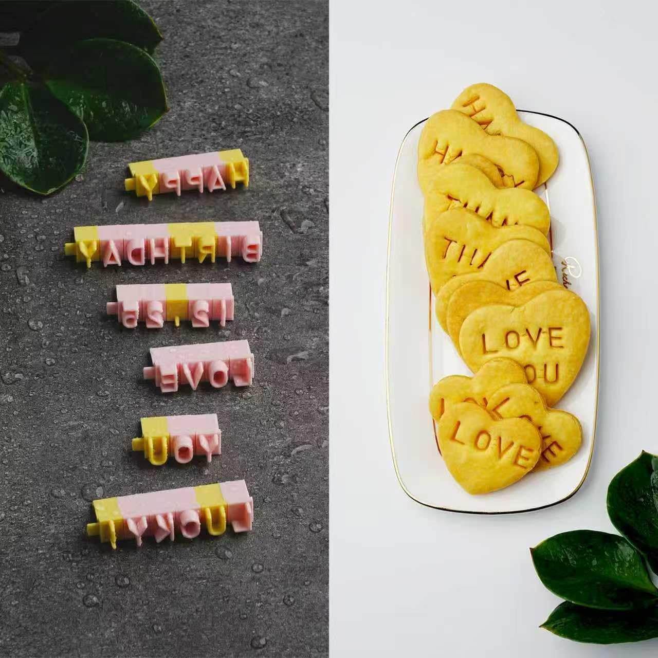 New Talent Cookie letter stamps - clay stamps, Alphabet, Numbers & Symbols, DIY Fondant Embosser for Cookie & Cake Decorating - 96 Pieces Letter Stamps
