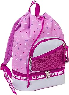 Zaino Palestra, SJ Active Girl, Rosa, Porta Scarpe per Sport
