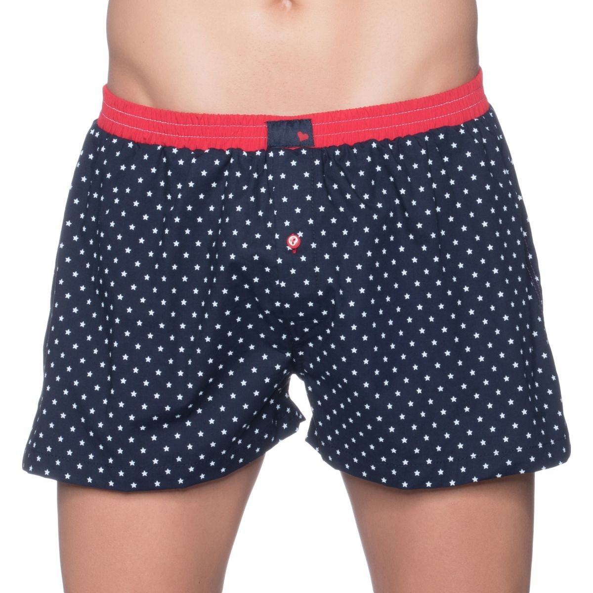 Unabux Men's Boxers Blue Dark Blue Medium