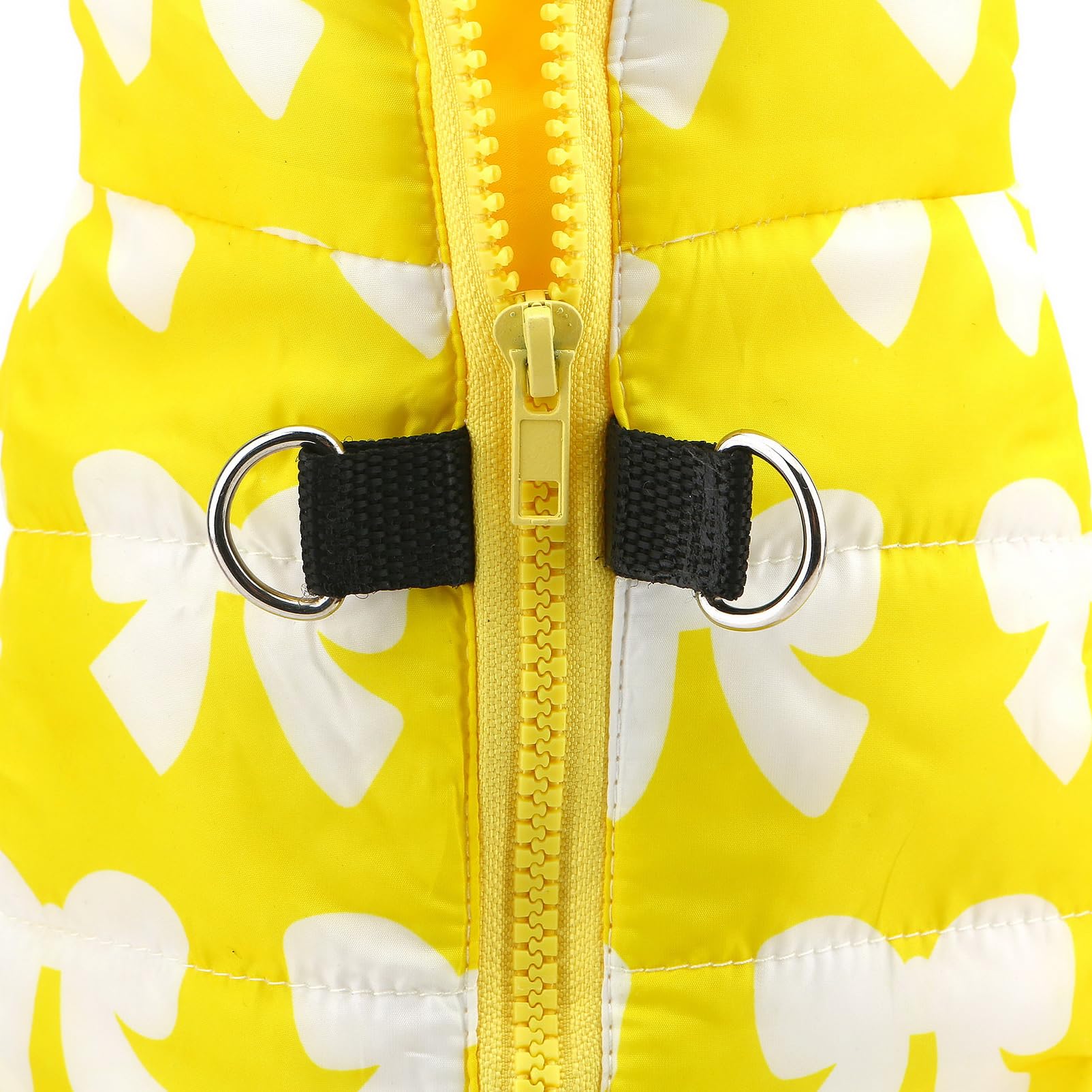 SMALLLEE_LUCKY_STORE Pet Water Resistant Winter Jacket Vest with D-ring for Small Dog Cat Zip-up Padded Puppy Coat Chihuahua Yorkie Kitten Warm Clothes - Image 4