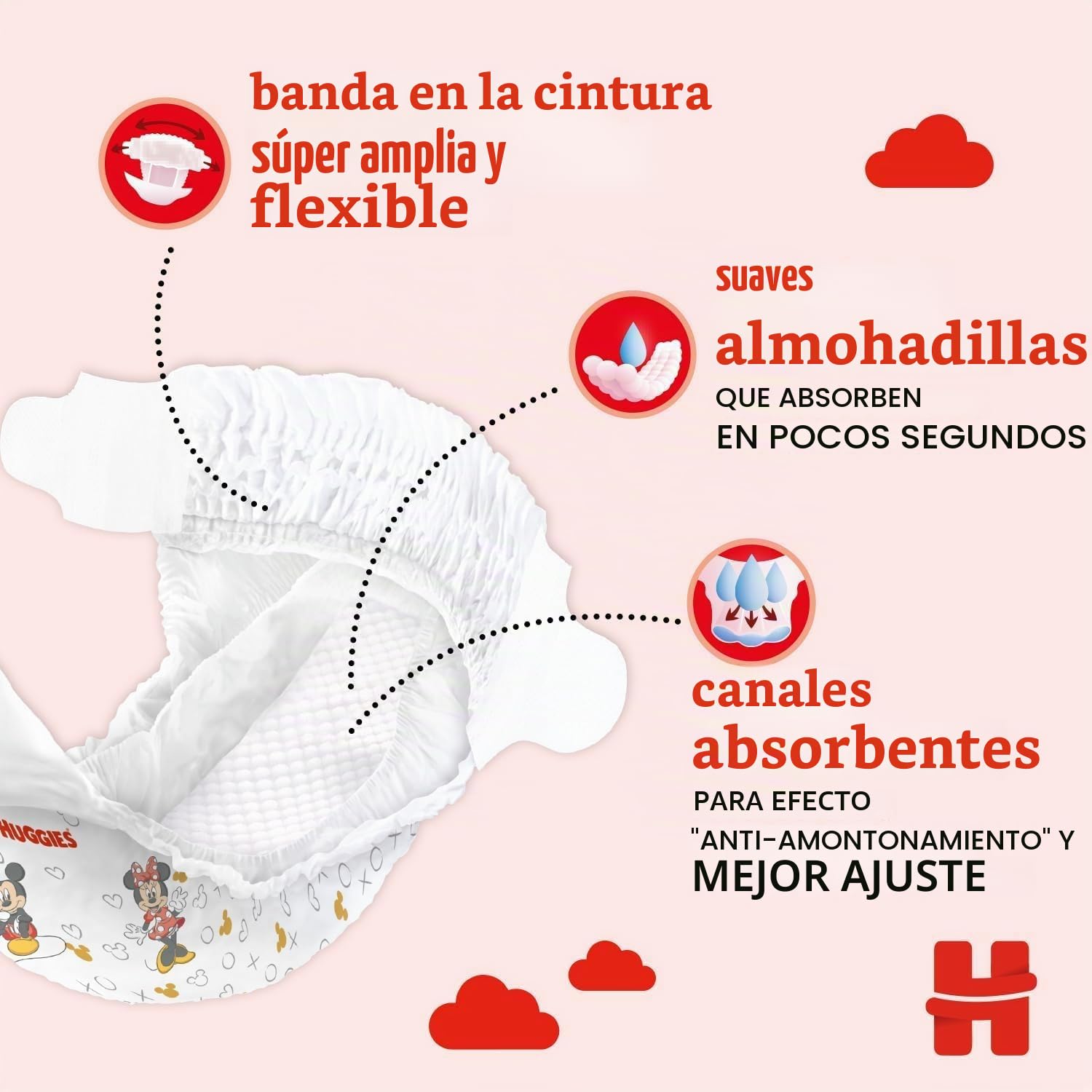 Huggies Little Movers Diapers, Size 5 (11-25 Kg), Ultra Absorbent, Disney Design, Giga Pack, 126 Pcs