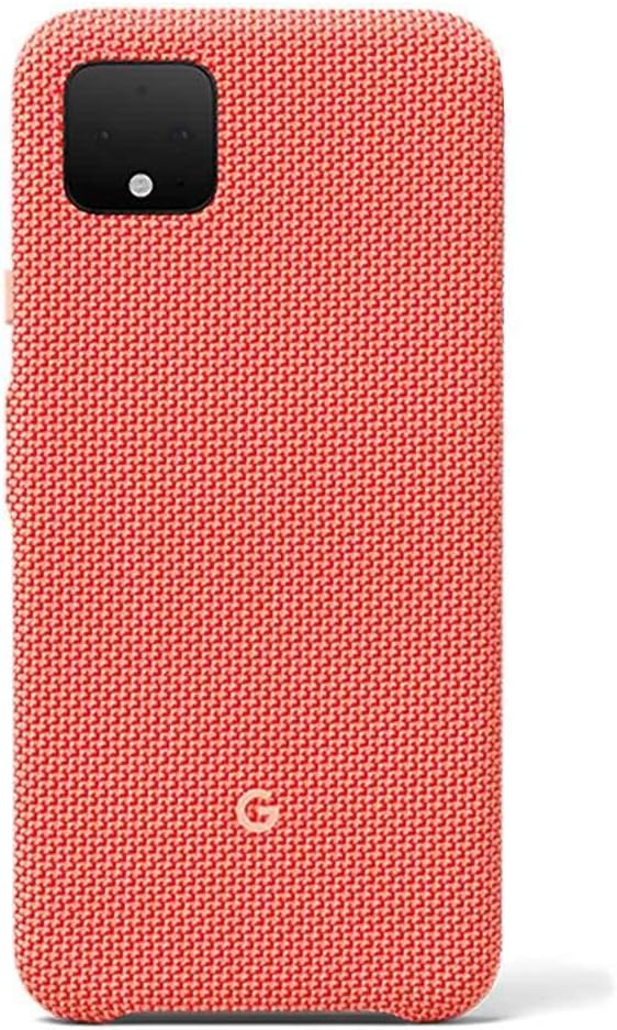 Pixel Case for Pixel 4 - Protective Phone Cover with Tailored Fabric and Active Edge Compatible - Official Google Pixel Cover - Could Be Coral