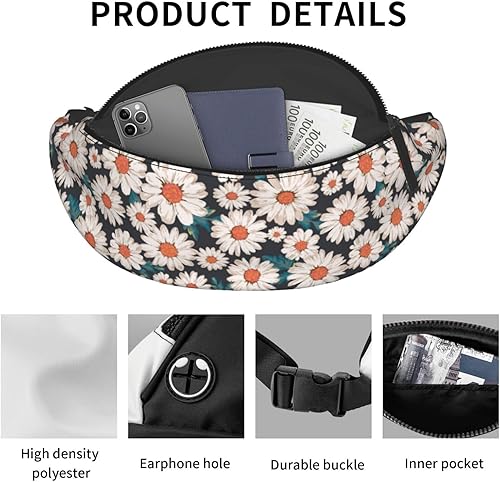 Miniatura 53 de Graffiti Instrument Music 80s 90s Microphone Fashion Casual Fanny Pack Waist Bag Men Women Adjustable Belt Waist Bag For Travel Hiking Cycling