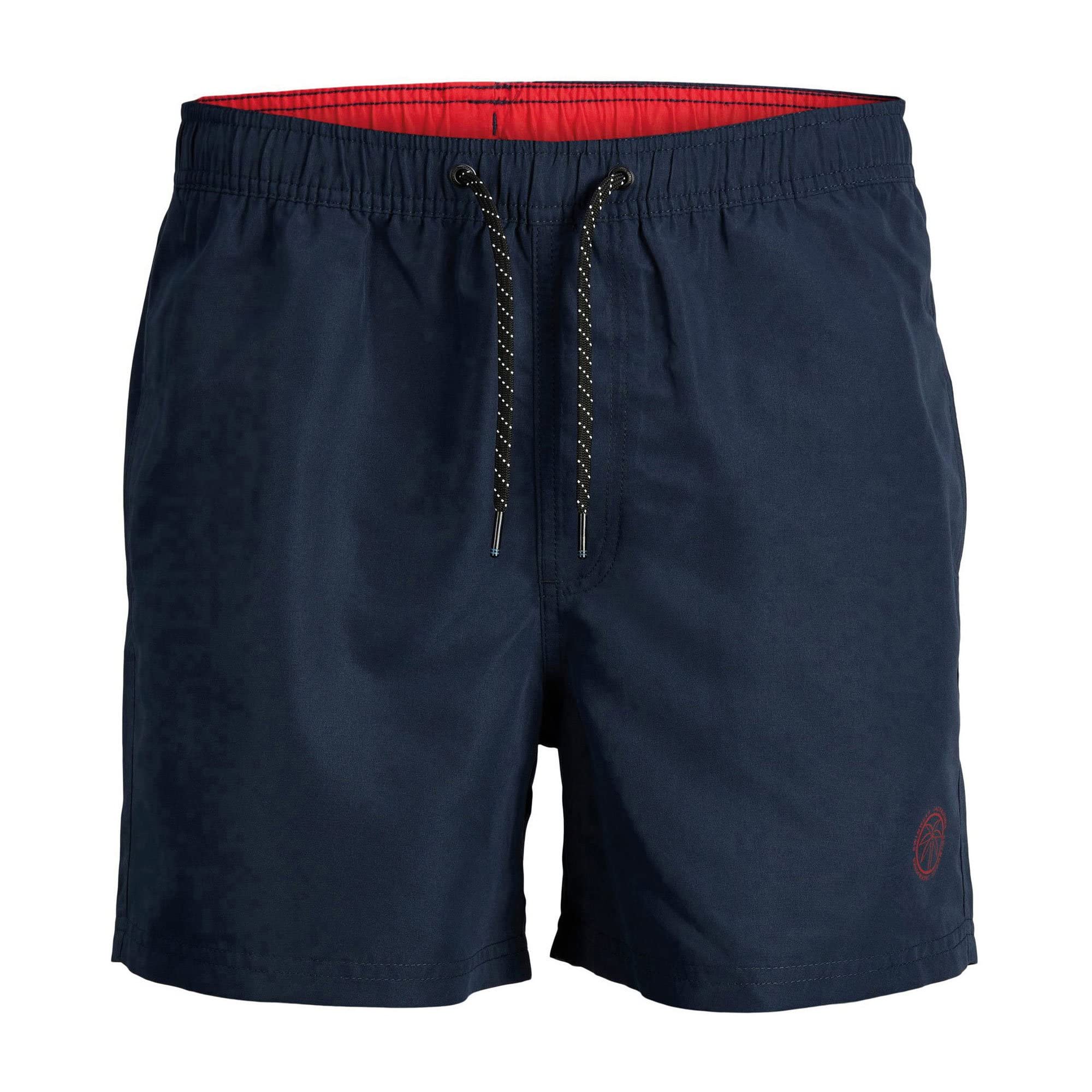 JACK & JONES JPSTFIJI JJSWIM Solid SN LY Men's Swimming Shorts, Navy Blazer, XL, Blazer Navy, XL