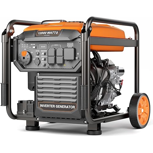 EFURDEN 12000-Watt 120V/240V Inverter Generator, Gas Powered, Electric Start, Whole Home Backup Power, ECO Mode