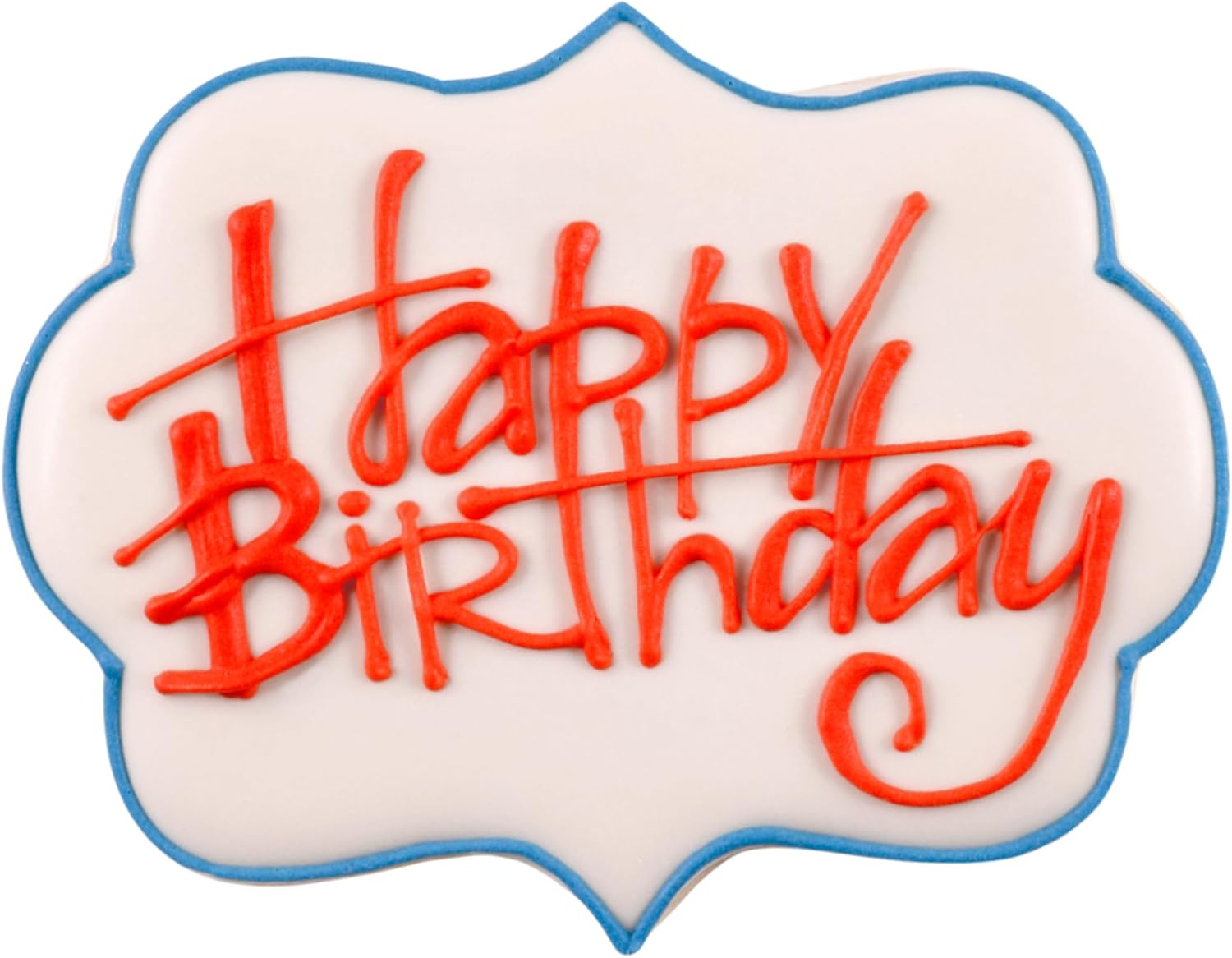 R&M Birthday Message Cookie Cutter 3 Piece Set. Includes Elegant, Name and Cameo Plaque Cookie Cutter