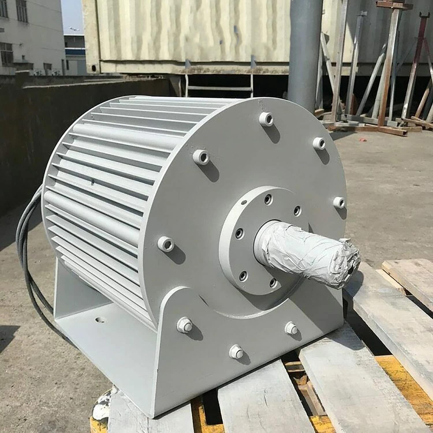 6000W Permanentmagnet Generator Getriebelos, 3-Phasen PMG Windgenerator 48V/96V/120V/220V/380V, 400 U/min Niedrigdrehzahl Generator für Windkraftanlage Off-Grid System (48, Volt)
