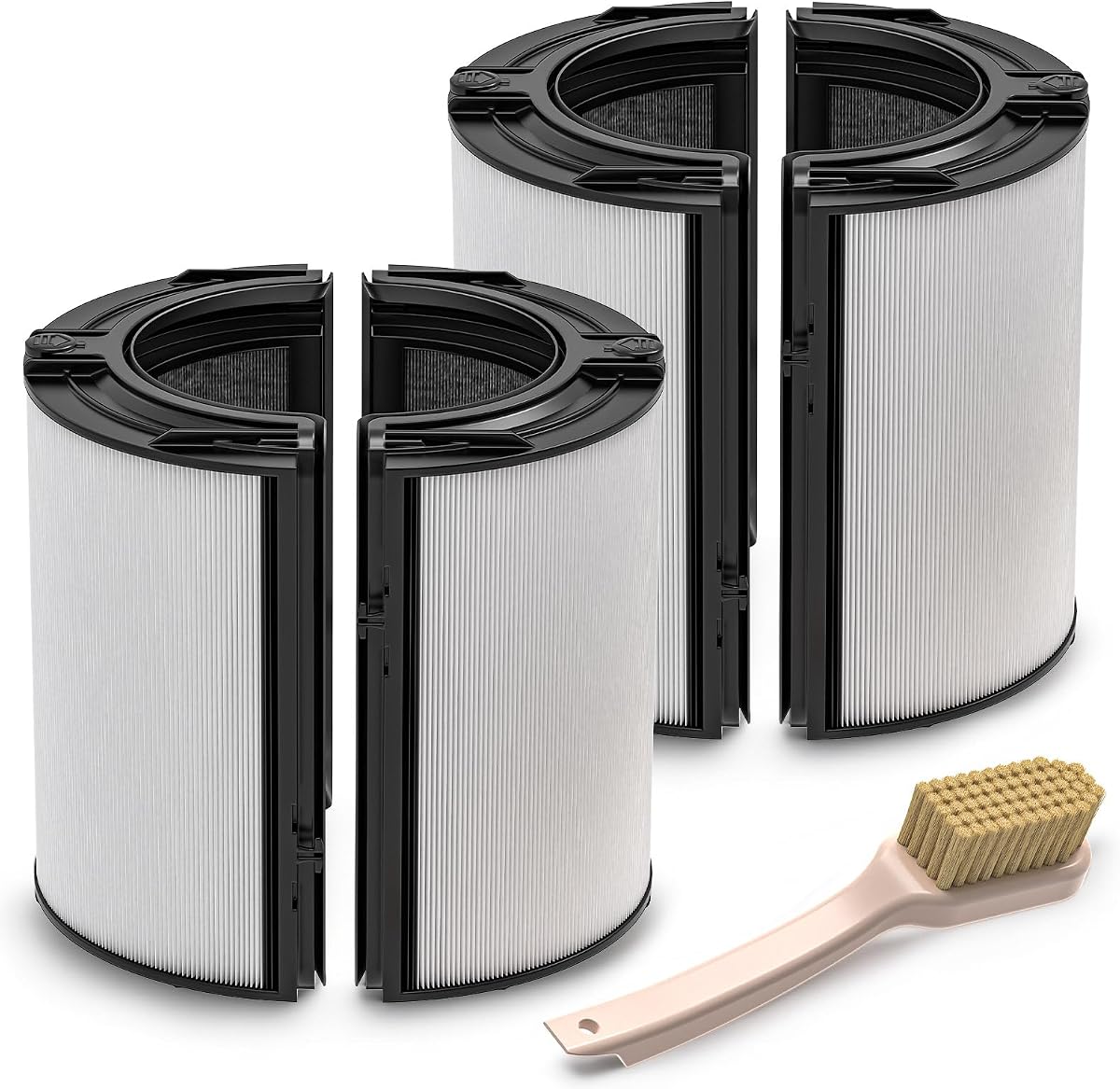 Paquete de 2 filtros HEPA de vidrio de 360° + filtro de carbón activado de repuesto para TP09 TP07 TP06 TP04 TP10 TP4A TP7A HP04 HP06 HP07 HP09 HP10 HP4A HP7A PH01 PH02 PH03 PH04 PH3A DP04 purificador de aire, #965432-01