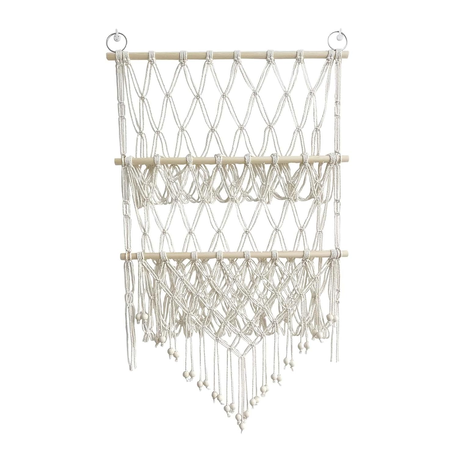 Stuffed Animals Net Hammock Organizer Holder Hand Woven for Home Decor Play Room, Style A