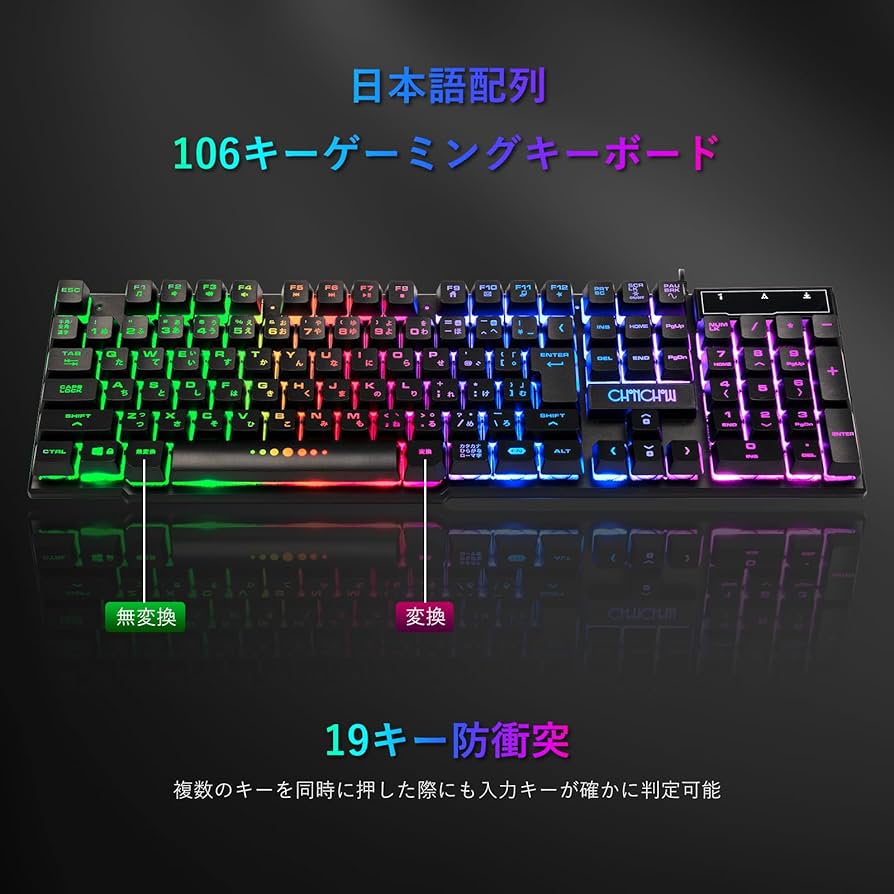 Amazon | CHONCHOW ゲーミングキーボードマウスセット ps4