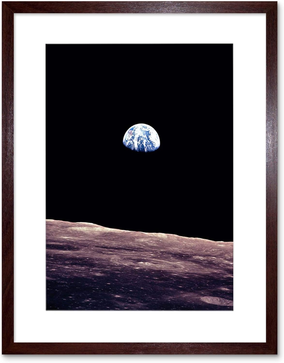 The Art Stop Space Photo Planet Earth Lunar Surface Moon Cool USA Framed Print F12X6358