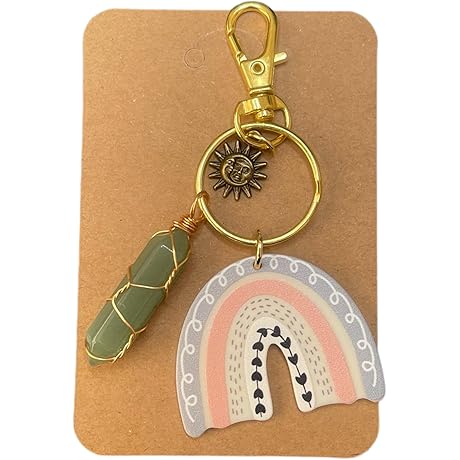 Bohemian Rainbow Keychains: Embrace the Healing Sun