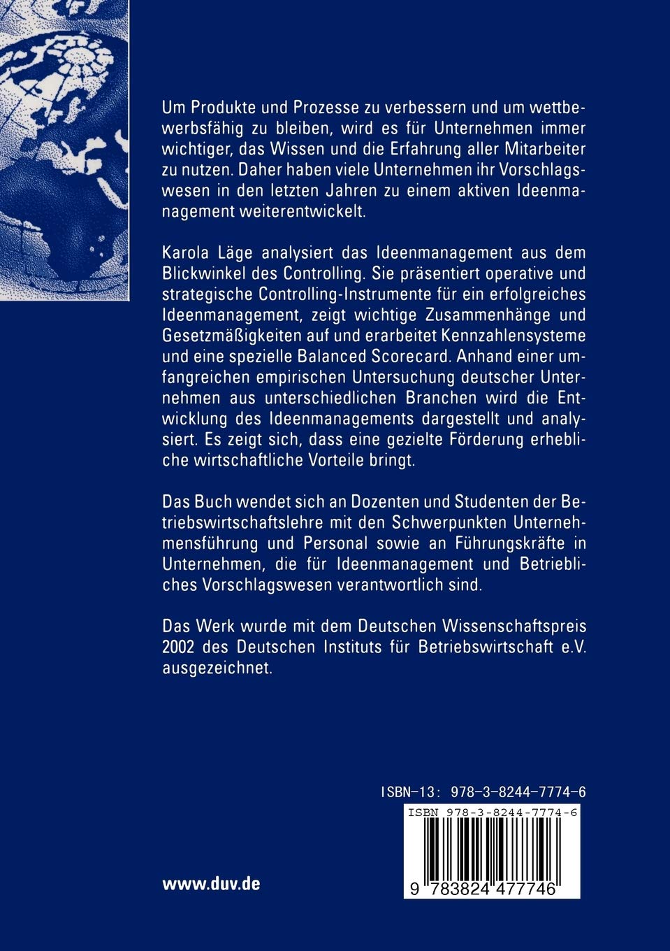 Ideenmanagement: Grundlagen, Optimale Steuerung und Controlling