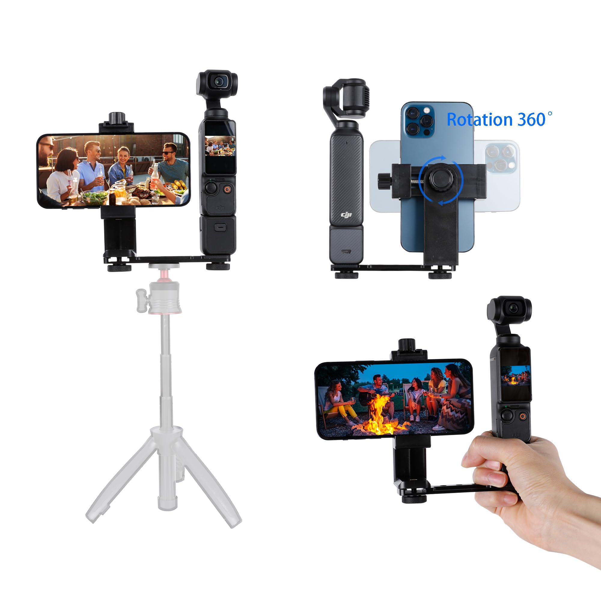 Kit de acessórios para DJI Osmo Pocket 3, suporte magnético