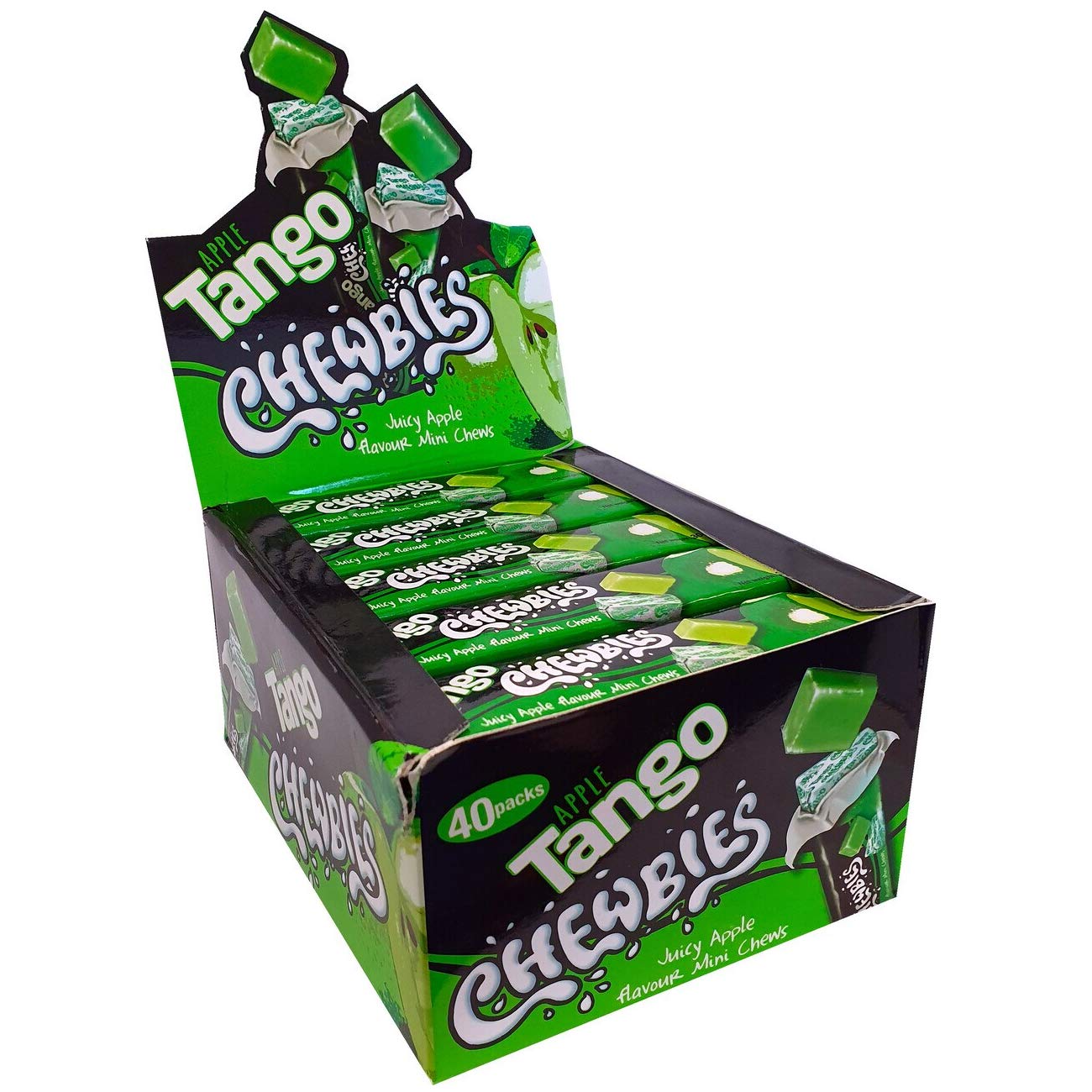 Apple Tango Chewbies Hard Mini Chews Sweets 30g (Pack of 40)