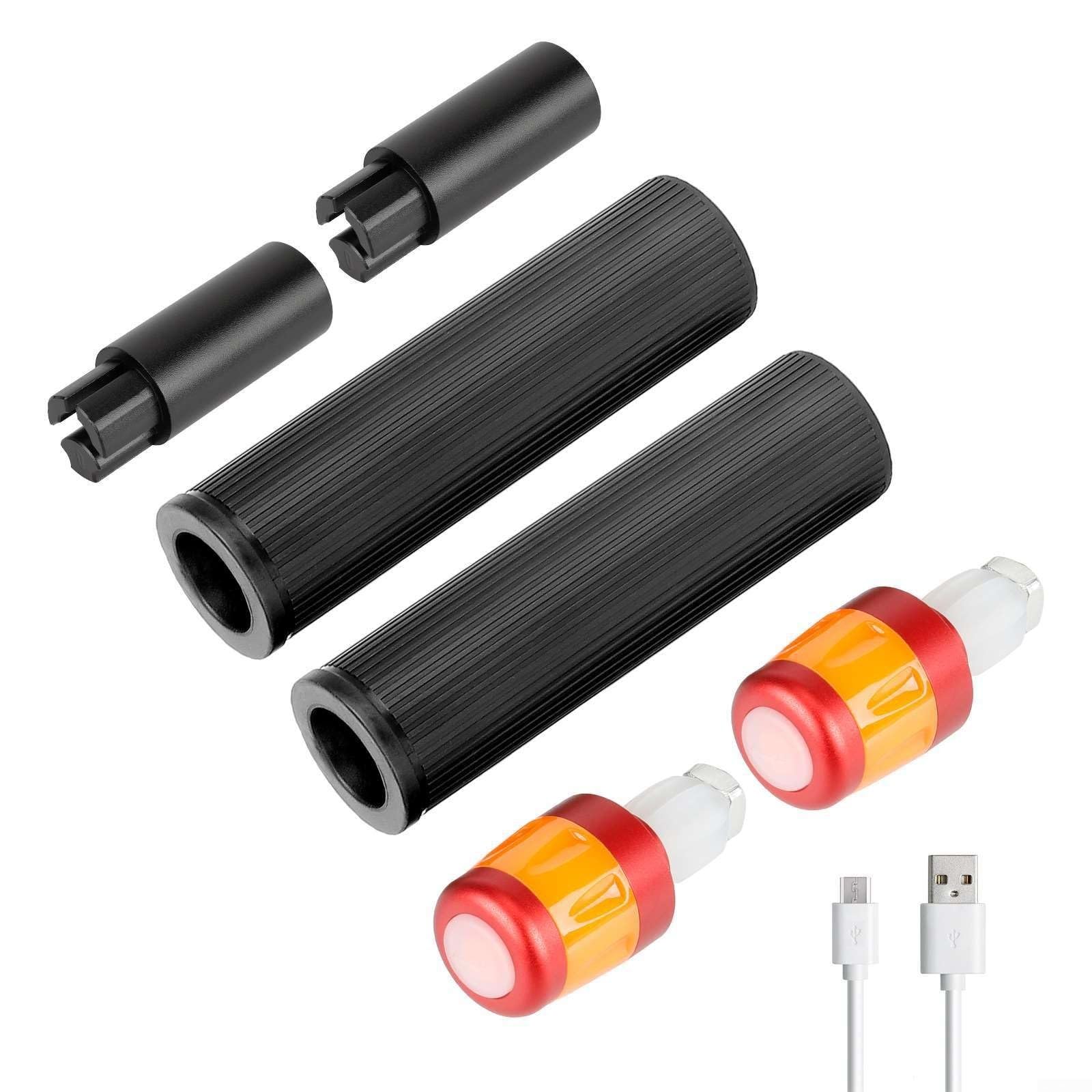 Barre d'extension de bande lumineuse LED avec poignée en silicone pour Xiaomi M365 et trottinette Ninebot, prise en main ergonomique et amélioration de la visibilité (B)