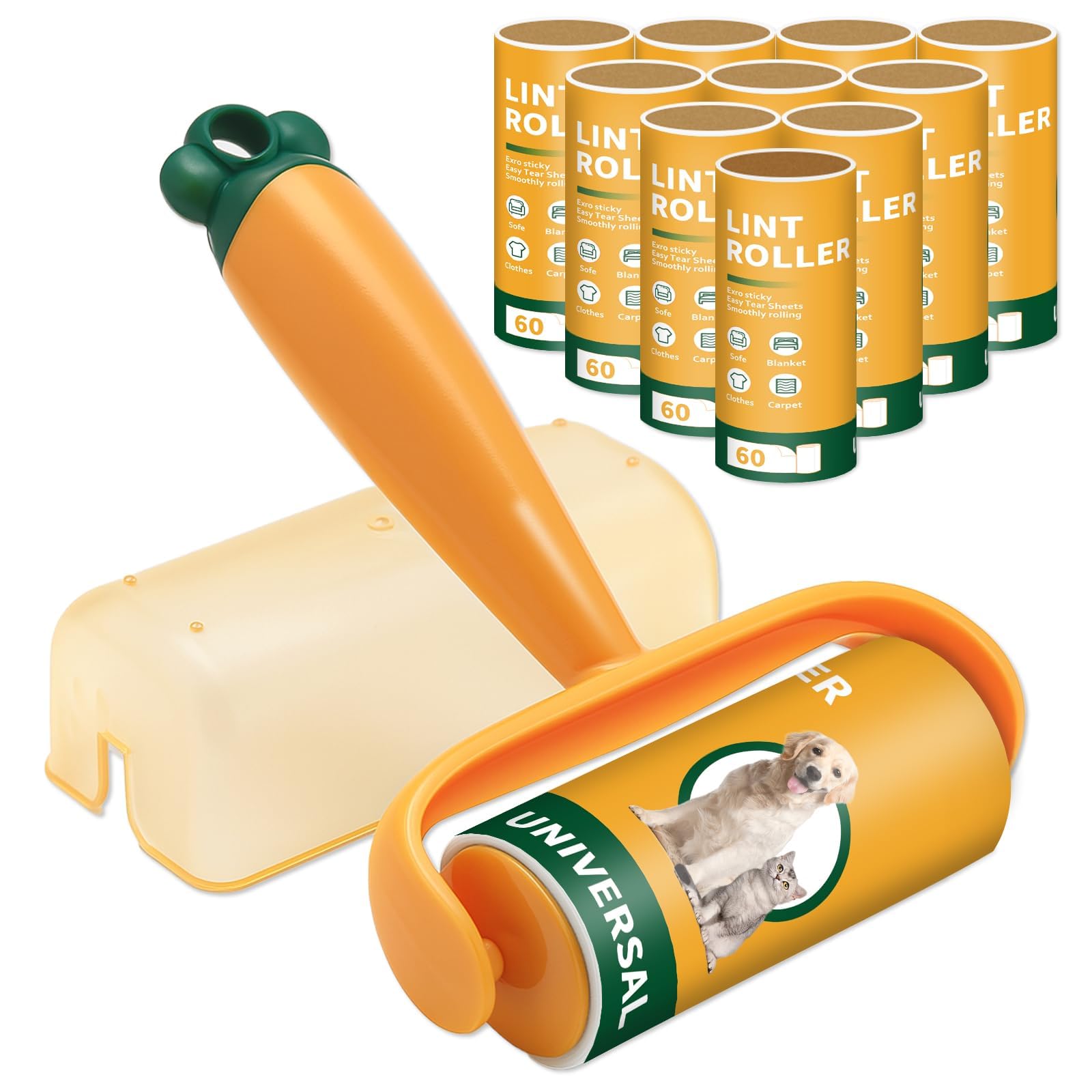 DMSELL Lint Roller for Clothes, 660 Sheets and 1 Handle