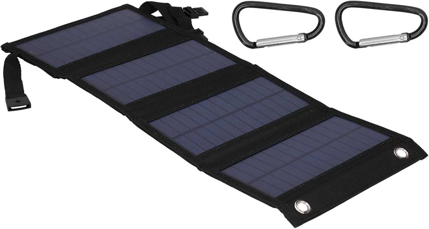 折りたたみ式ソーラーパネル アウトドアにもインドアにも便利な無尽蔵の高効率ソーラーパネル(black)