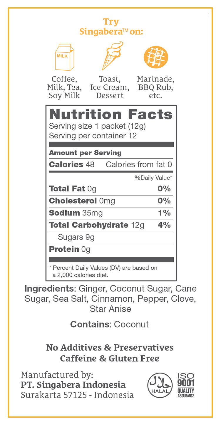 Singabera Ginger Drink Original Flavor (Pack of 6) 5.1oz