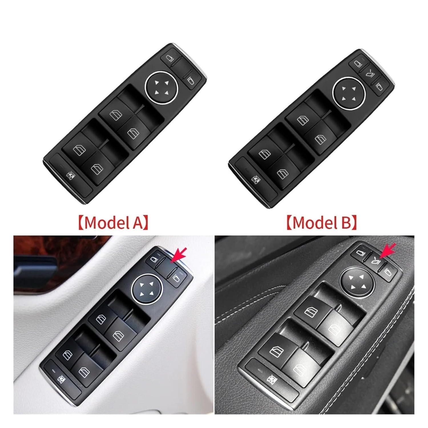 W166 W292 Electric Power Master Window Control Switch Button Fit for Benz ML GL GLE GLS Class 1669054400(J)