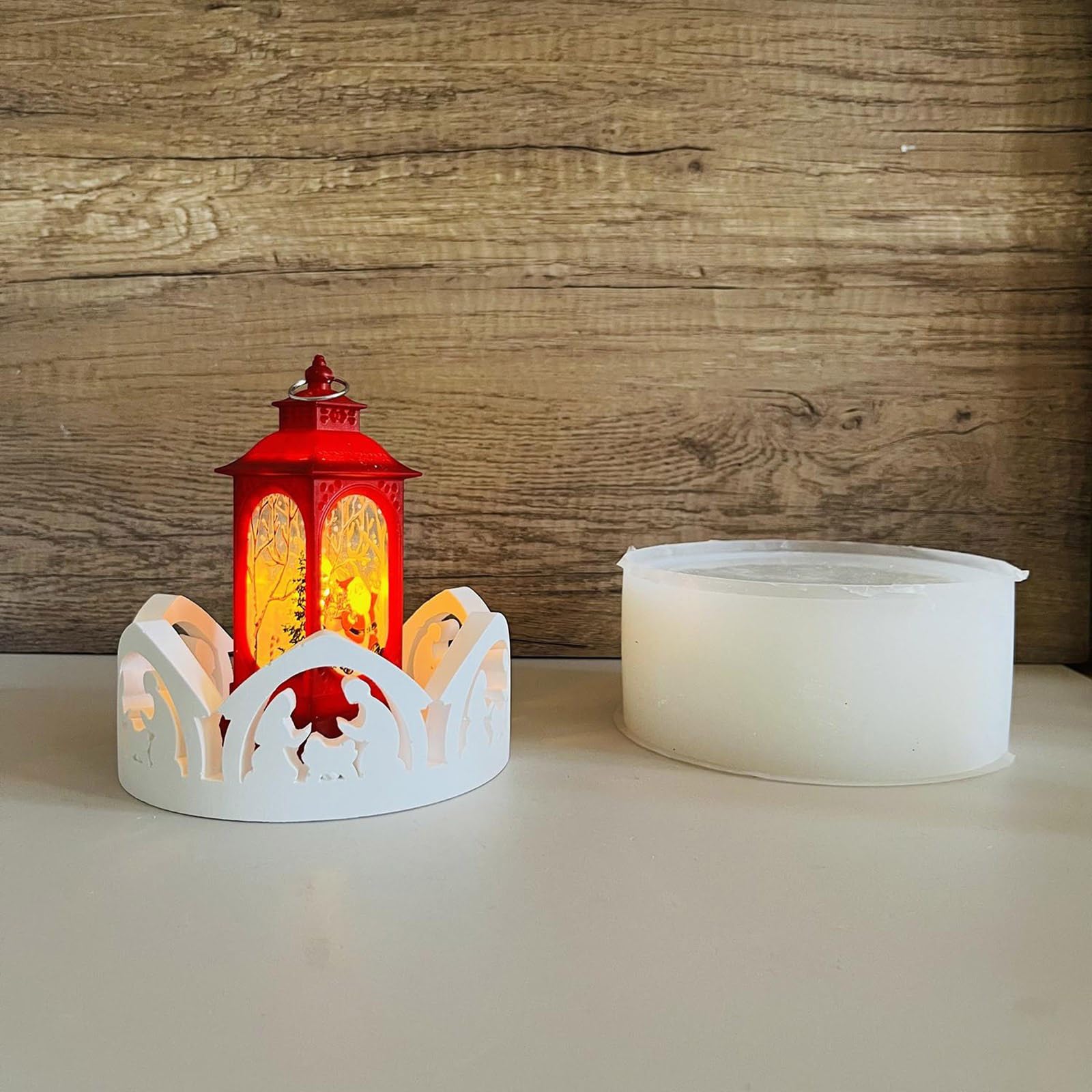 Supporto religioso stampo 3D in silicone resistente alle alte temperature gesso candeliere Fare Artigianato Appassionati Forniture