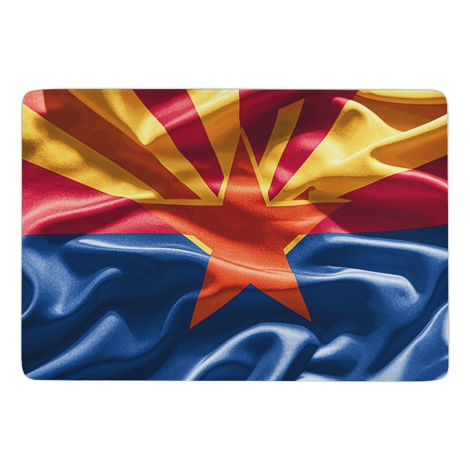 Tapis de sol peluche pour chambre et salle de jeux au motif drapeau Arizona