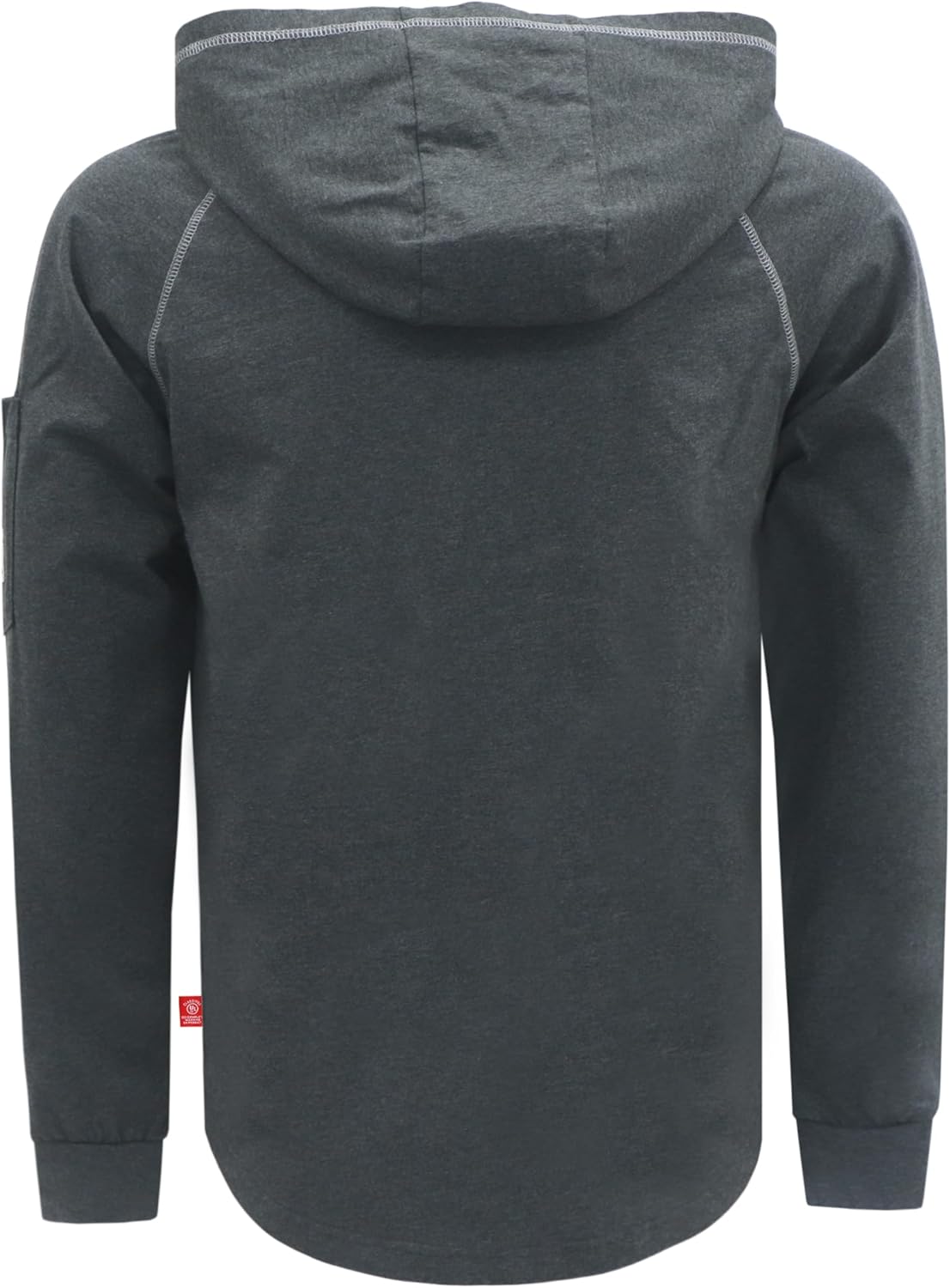 BOCOMAL FR Hooded T Shirts Heather Series 6oz Flame Resistant NFPA2112 CAT2 Fire Retardant Hoodies Work Shirt - Image 4